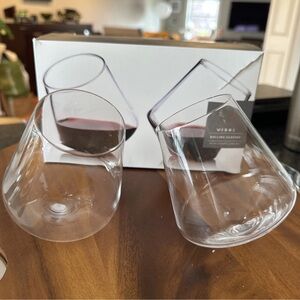 2 Viski Rolling Crystal 12 oz Rolling Glass Tumblers, Whiskey, Wine, Scotch